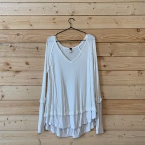 White Free People long sleeve